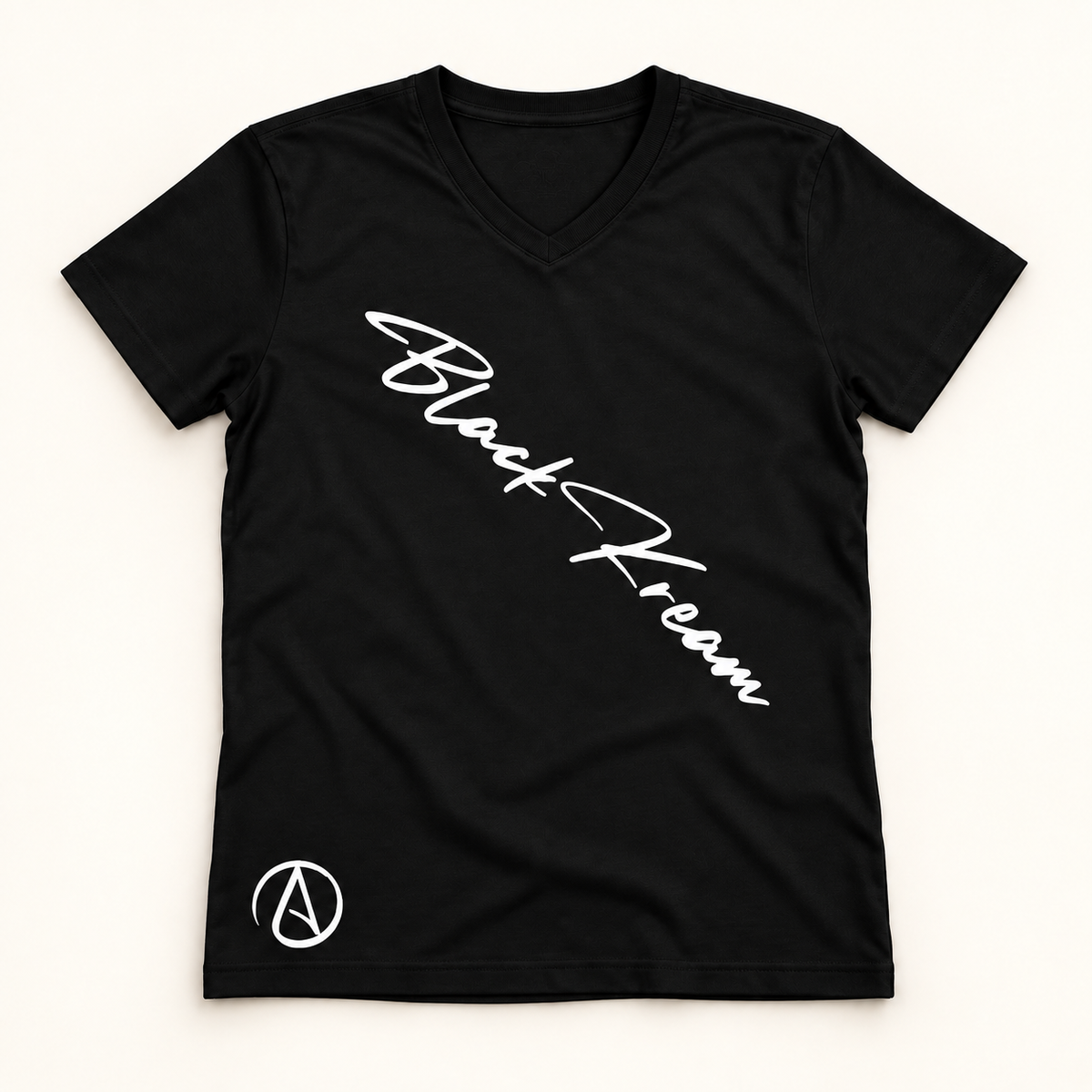 Diagonal signature logo tee shirt