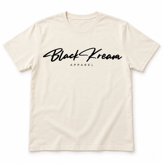 Official Black Kream Signature logo tee